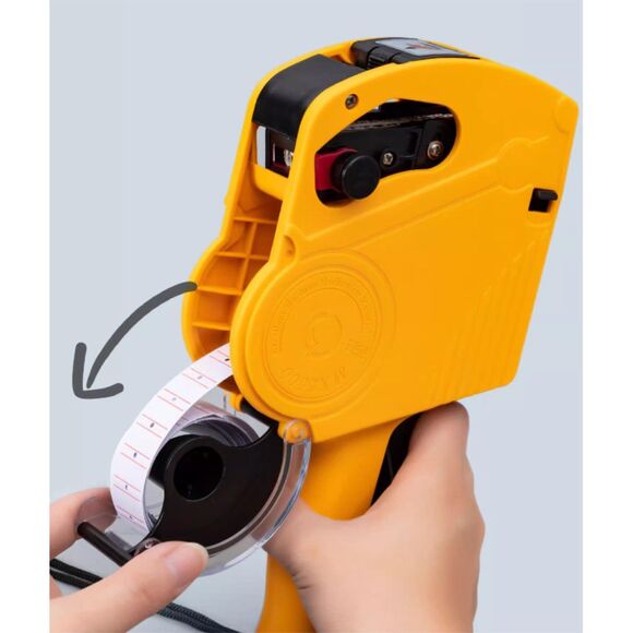 NWT Yellow Price Labeler with 1 Paper Roll, 1 Ink Core, 1 Rolle - Picture 5 of 8